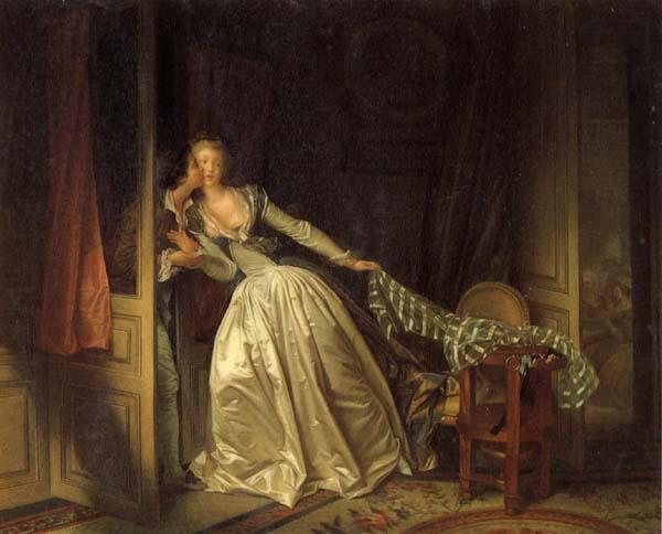 Jean Honore Fragonard The Stolen Kiss oil painting image